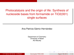 Photocatalysis and the origin of life