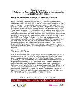 Teachers` notes - Lincs to the Past