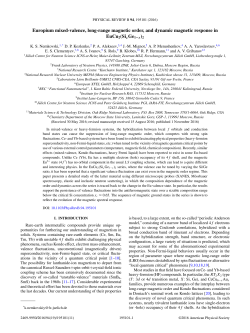 Europium mixed-valence, long-range magnetic order, and dynamic