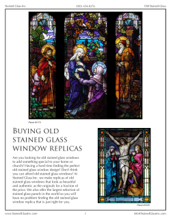 Buying Stained Glass Window Replicas