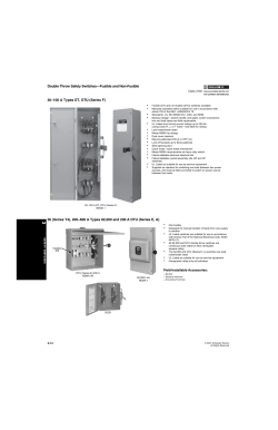 Double Throw Safety Switches—Fusible and Non