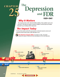 Chapter 25: The Depression and FDR, 1929-1941