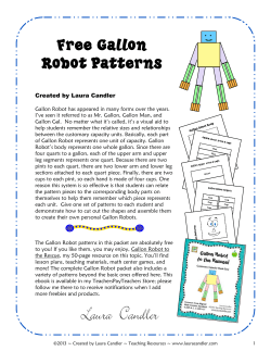 Gallon Robot Patterns - Mrs. Bass` First Grade Website
