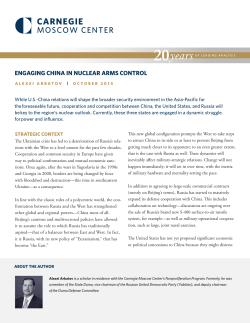 engaging china in nuclear arms control