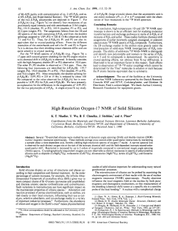 High-Resolution Oxygen- 17 NMR of Solid