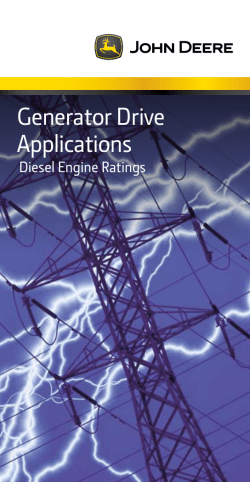 Generator Drive Applications