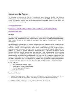 Environmental Assessment Factors Guidance