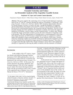 Facundo Yesterday and Today