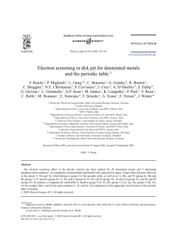 Electron screening in d(d, p)t for deuterated metals and the periodic