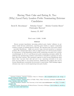 Having Their Cake and Eating It, Too: (Why) Local Party Leaders