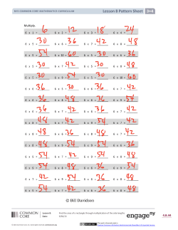 Lesson 8 Pattern Sheet 3