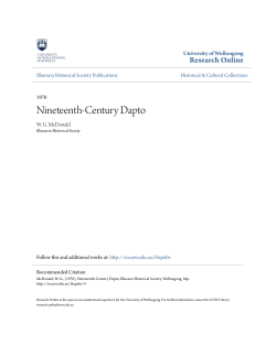 Nineteenth-Century Dapto - Research Online