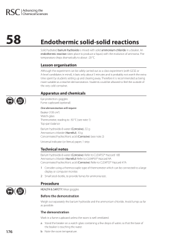 58 Endothermic solid