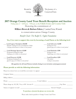 to view forms for our sponsorship, seating, and journal advertising