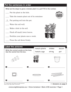 Put the sentences in order Label the pictures