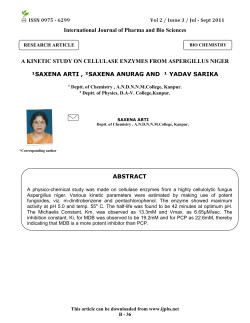 International Journal of Pharma and Bio Sciences A KINETIC