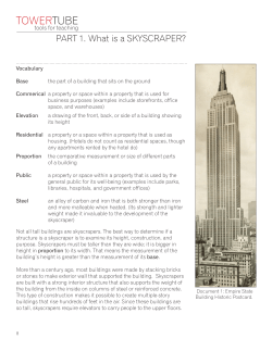 PART 1. What is a SKYSCRAPER?