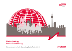 Biotechnology in the Berlin-Brandenburg