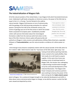 The Industrialization of Niagara Falls