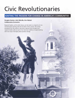 Civic Revolutionaries, Igniting the Passion for Change in America`s