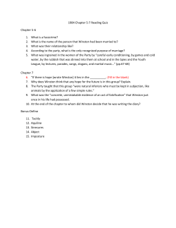 1984 Chapter 5-7 Reading Quiz Chapter 5