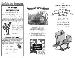 Brown Bag Lunch Lecture Program - Hi