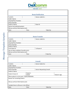 Message Template Samples