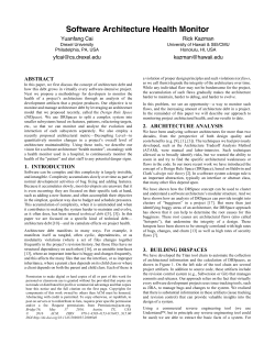 Software Architecture Health Monitor.withCopyright