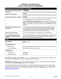 Cardholder Agreement