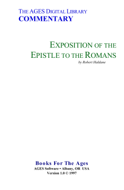 Haldane - Exposition of Romans