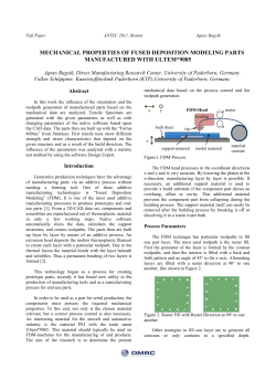 mechanical properties of fused deposition modeling parts