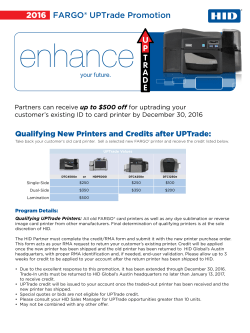 2016 FARGO® UPTrade Promotion