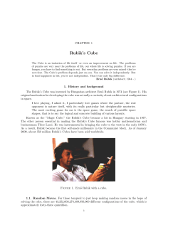 Rubik`s Cube - Westfield State University