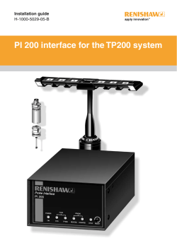 PI 200 - Renishaw resource centre