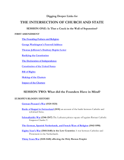 the intersection of church and state