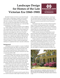 Landscape Design for Homes of the Late Victorian Era