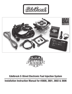 3600, 3601, 3602, 3606 - E-Street EFI System.indd