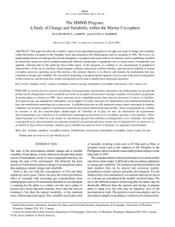 A Study of Change and Variability within the Marine Cryosphere