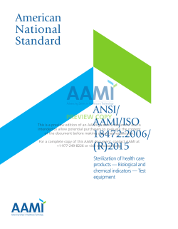 ANSI/AAMI/ISO 18472:2006 - Association for the Advancement of
