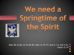 America needs a new Springtime of the Spirit