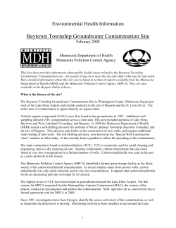 Baytown Township Groundwater Contamination Site