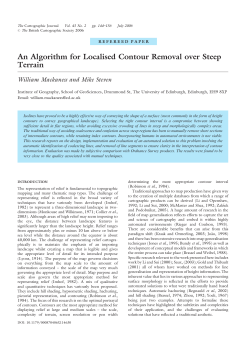 An Algorithm for Localised Contour Removal over Steep Terrain