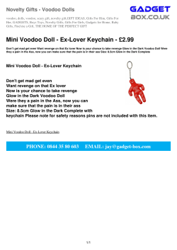 Mini Voodoo Doll - Ex-Lover Keychain - &pound;2.99