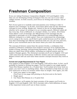 Freshman Composition