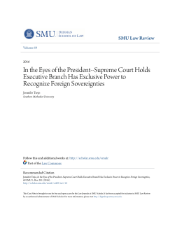 In the Eyes of the President--Supreme Court Holds