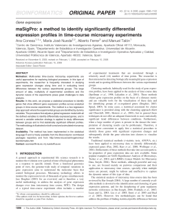 maSigPro: a method to identify significantly differential expression