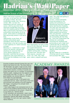 Hadrian News Dec 2014