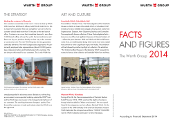 Facts and Figures &ndash; The W&uuml;rth Group 2014