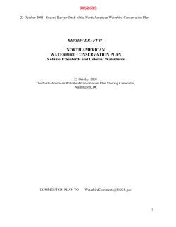 North American Colonial Waterbird Conservation Plan