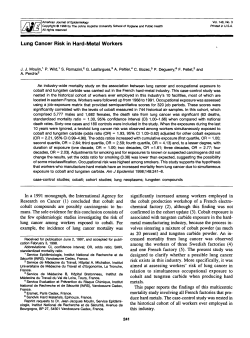 Lung Cancer Risk in Hard